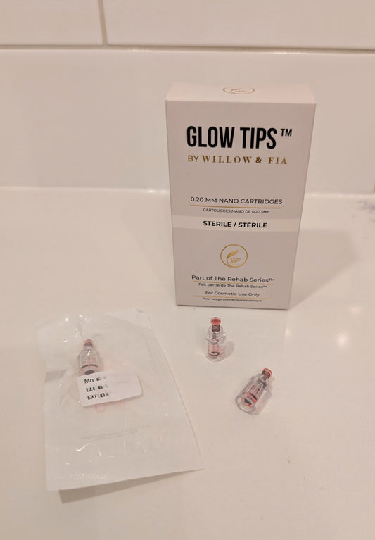Glow Tips™ — 0.20mm Cartridges (10 Pack) | Pro Use