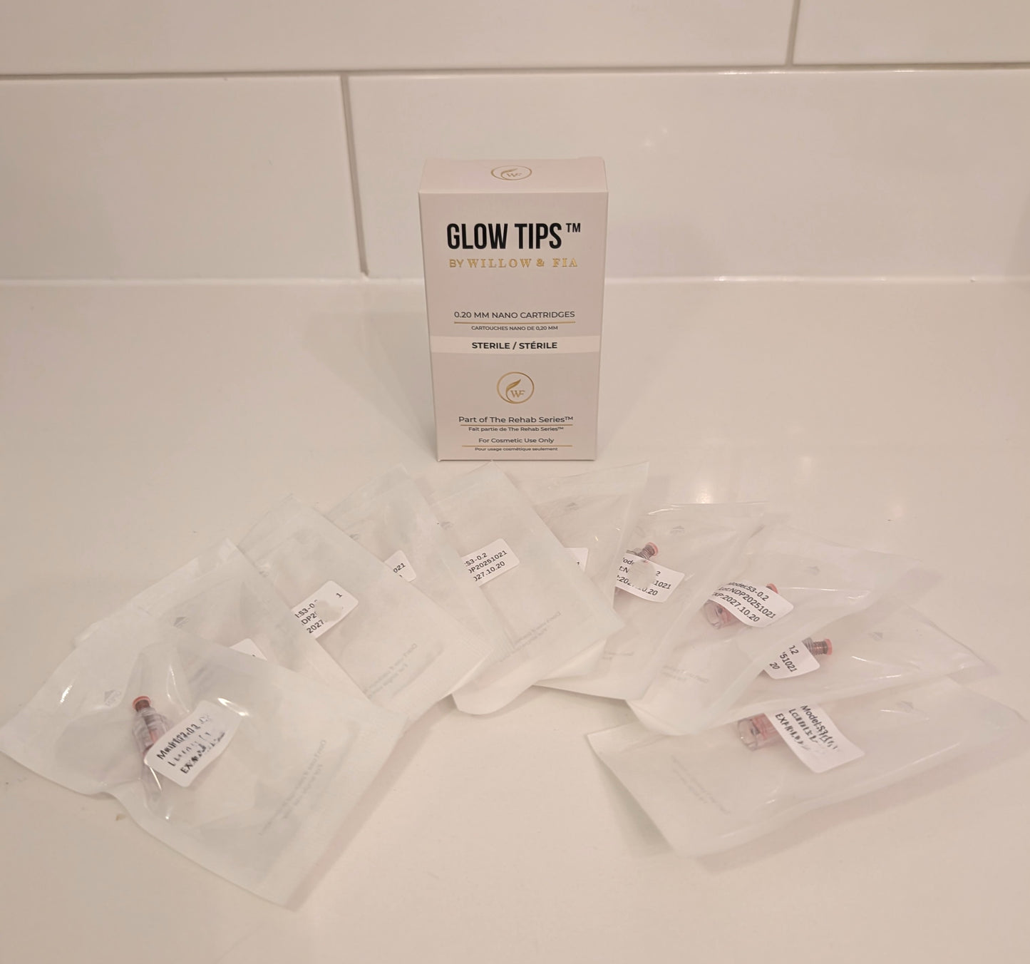 Glow Tips™ — 0.20mm Cartridges (10 Pack) | Pro Use